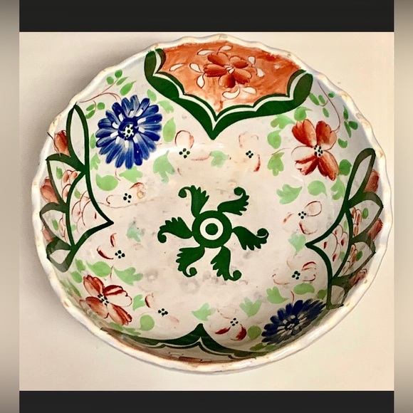 Early 19th Century Gaudy Welsh Unrecorded Green Floral Pattern "29" Bowl - Picture 4 of 10
